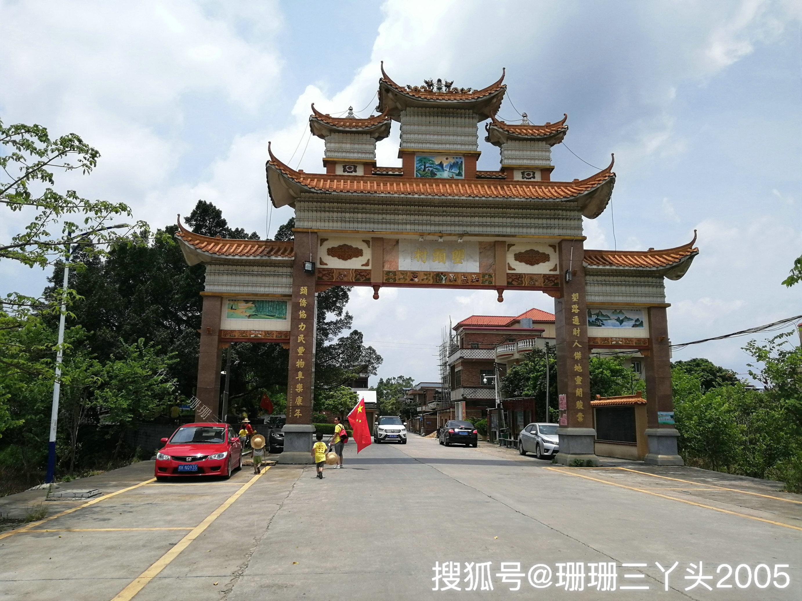 广州墙体大围村格局古村落古人超前规划游客佩服