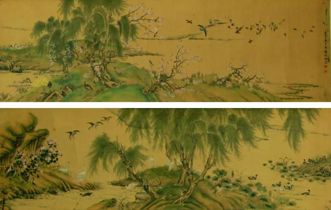 有的人在卫生纸上画了一幅百鸟朝凤图