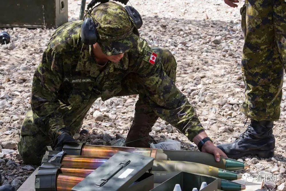 m101榴弹炮变形版加拿大c3型105毫米榴弹炮实弹射击图集