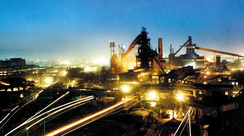 太钢喷泉广场→太钢东门→东门路→不锈炼钢北路→不锈炼钢西路→三角