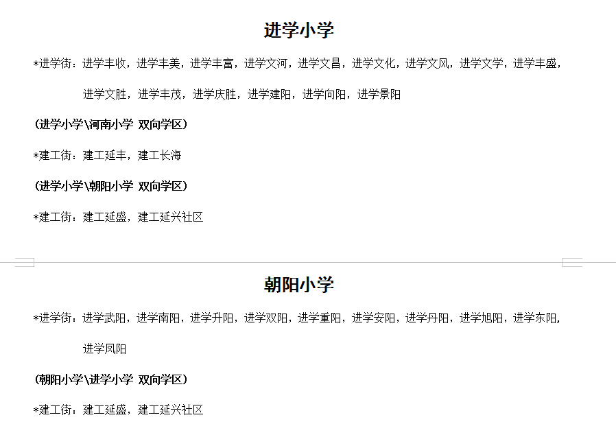 2019年延吉市最新学区划分出炉