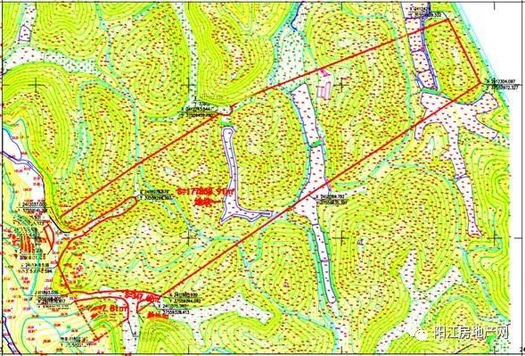 陽西縣2018年度第十四批次城鎮建設用地範圍紅線圖▲由高村,車湖村