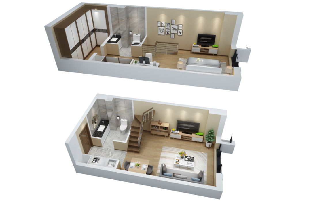 loft公寓3d户型图△以上部分图片来源于网络,如有侵权,请及时联系我们