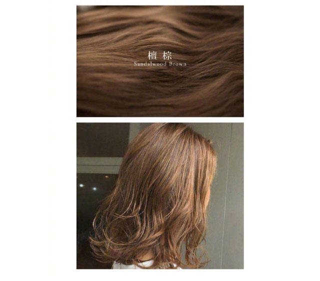 檀棕色头发效果图图片