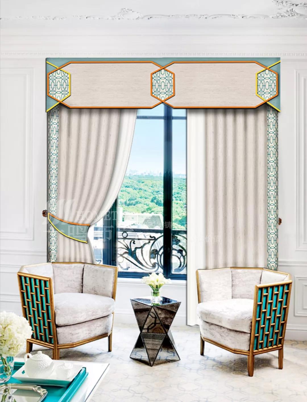 【兰客厅有记忆功能的窗帘】好看的窗帘千篇一律,有记忆功能的窗帘