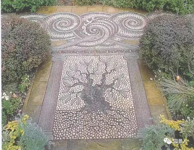鹅卵石铺装,匠心之美._图案