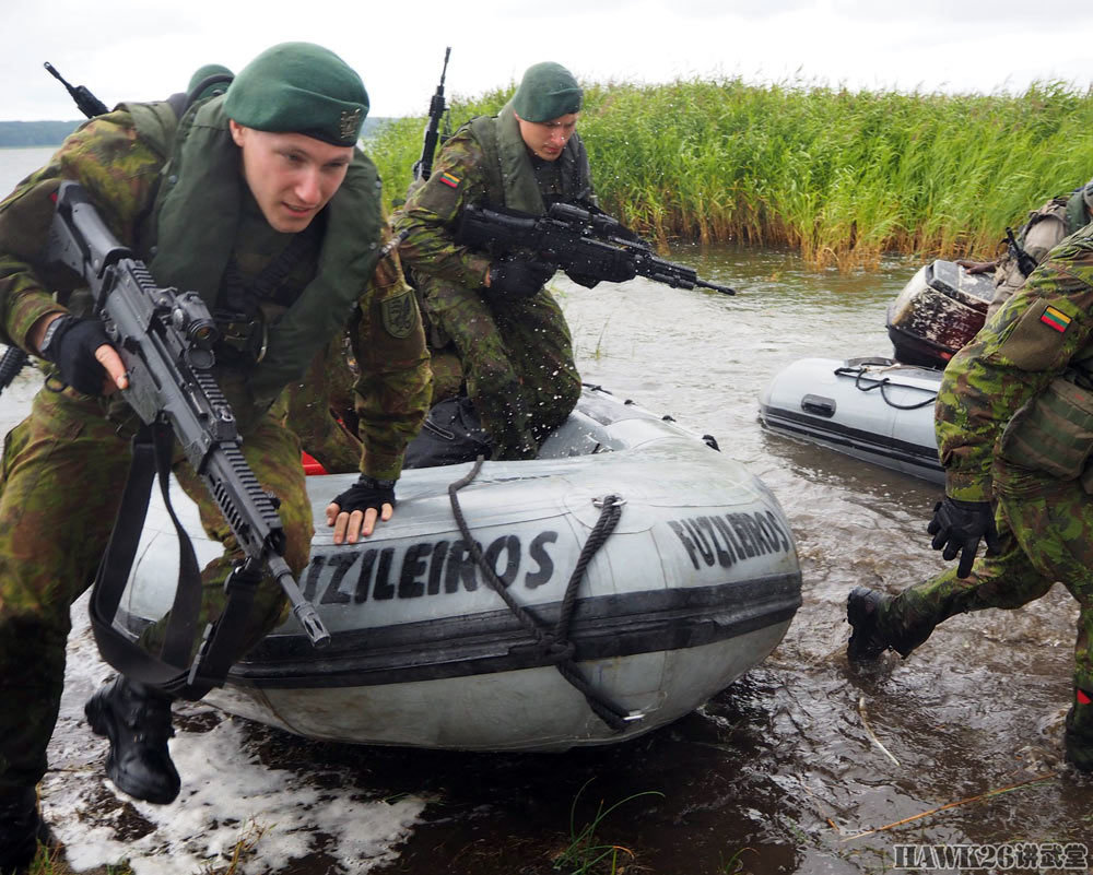 原创葡萄牙海军陆战队赴立陶宛演习中国造折叠无人机伴随蛙人登陆