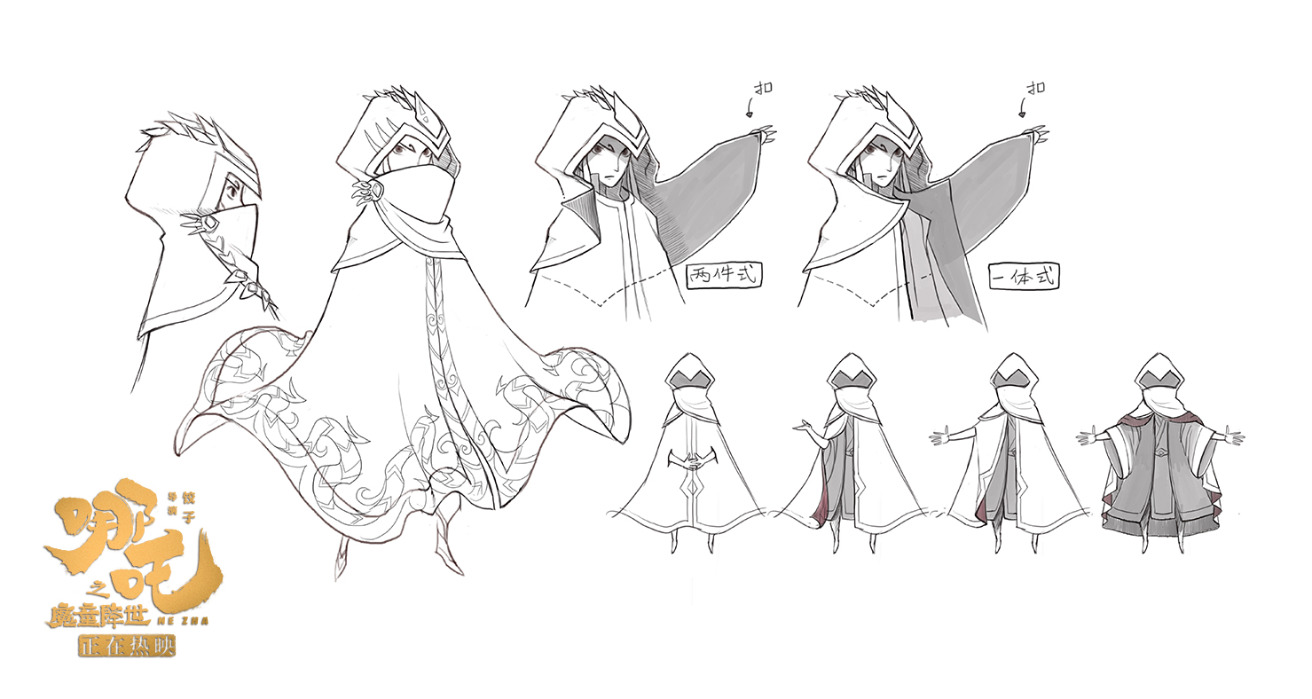 魔童降世》发布导演特辑,海报,并首度曝光哪吒,敖丙等八位人物线稿图