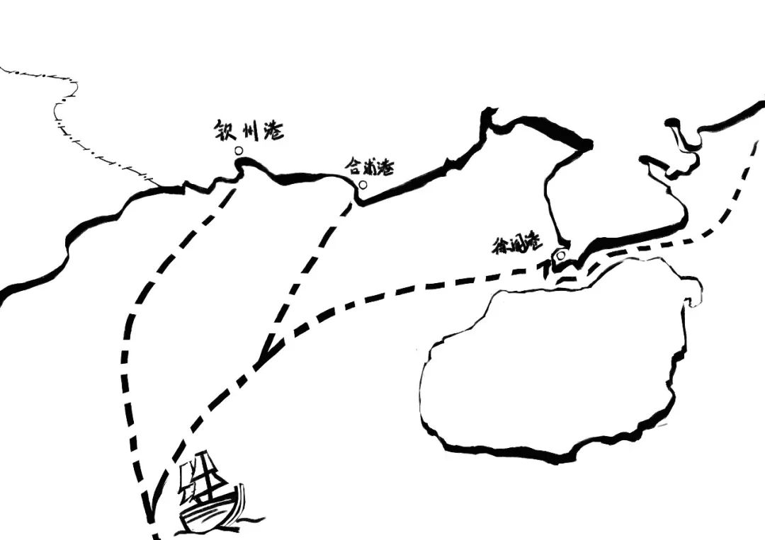 丝绸之路路线简笔画图片