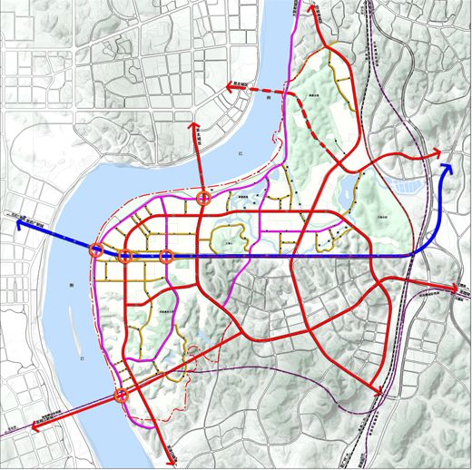 芦淞区11条道路规划图图片