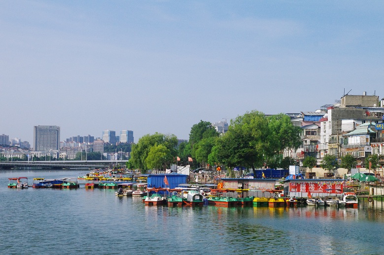 盛夏的武汉东湖风光村,仿若色彩浓郁的风光大片!