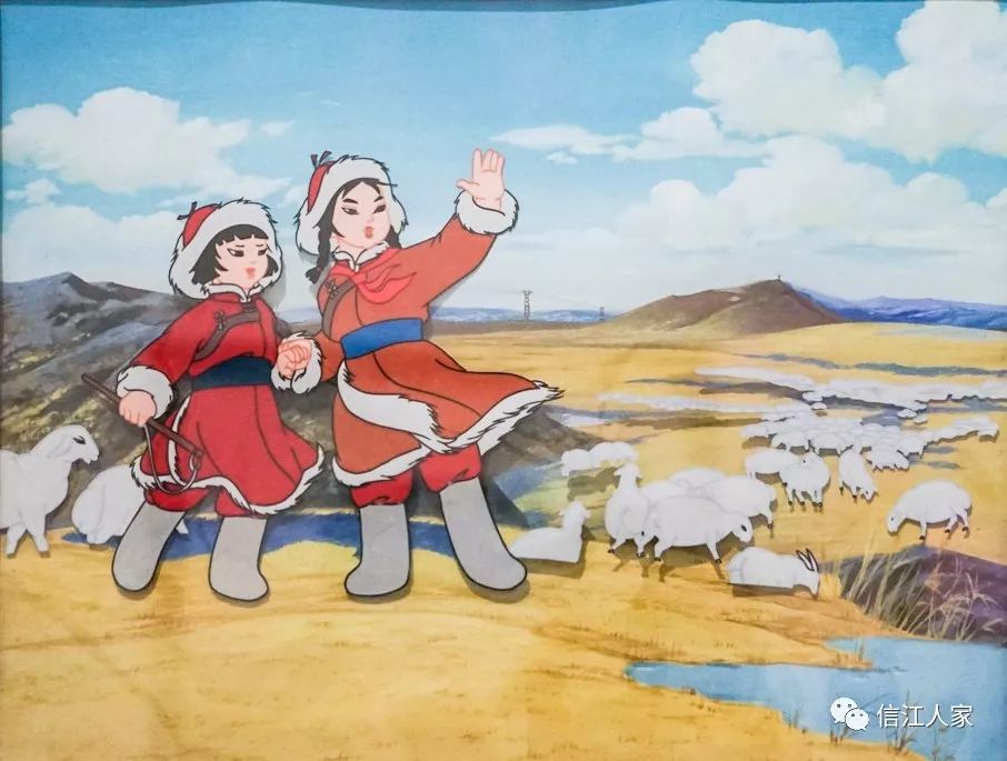 草原英雄小姐妹剪纸动画片 1965狐狸打猎人剪纸动画片 1978好猫咪咪