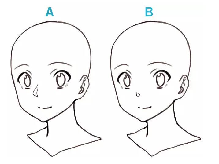 怎麼畫動漫人物的臉?手把手教你如何畫好人物的臉!_鼻子