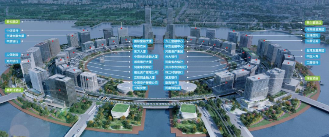 郑州金融岛高清规划图图片