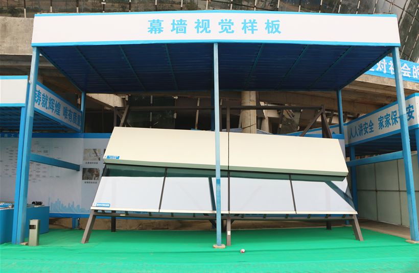 样板防火封堵样板压力排水管样板电气桥架样板工程简介柳州会展中心二