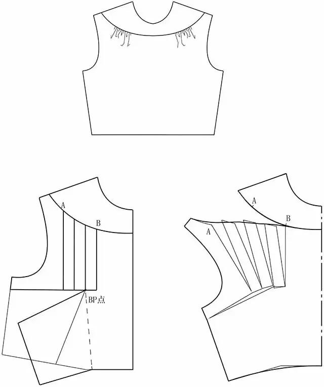 服装省道转移款式图图片