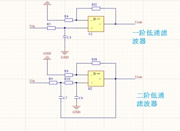 它是由集成运放和无源低通滤波器组成(也就是刚刚分析的积分电路)用