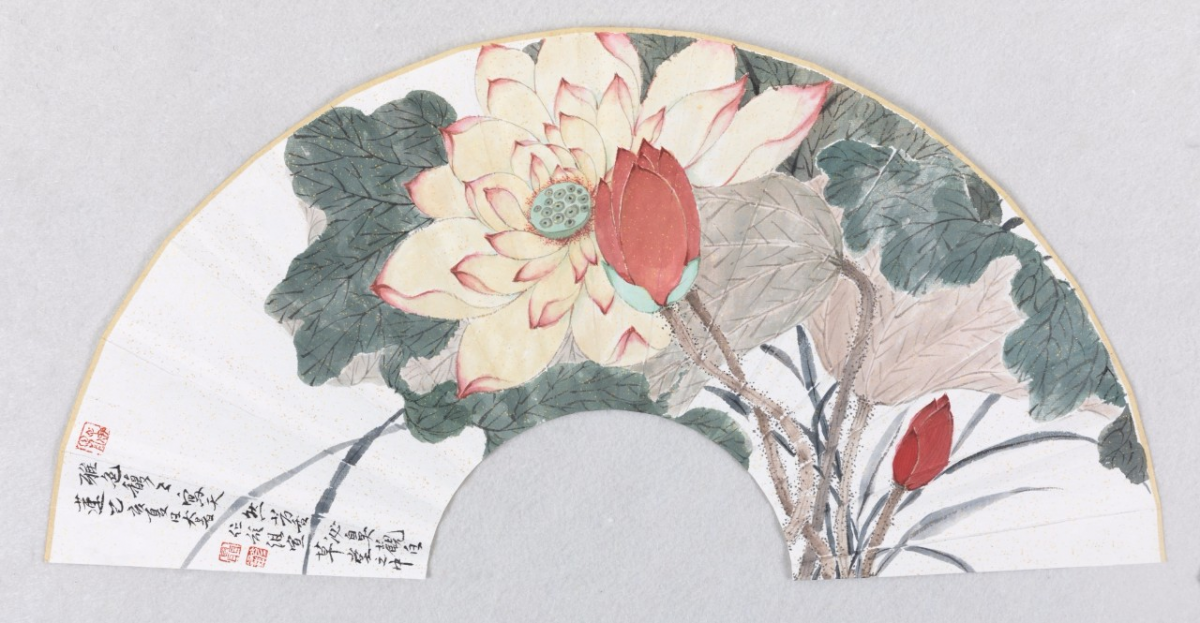 微个展 | 冷香逸韵——聂彦锋没骨花鸟画扇面作品