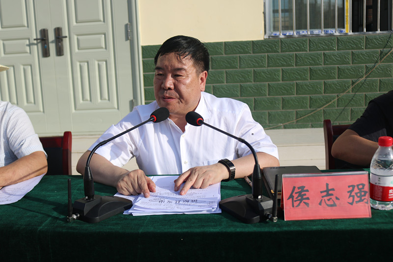 侯志强深入新集乡开展调研并召开帮扶干部大会