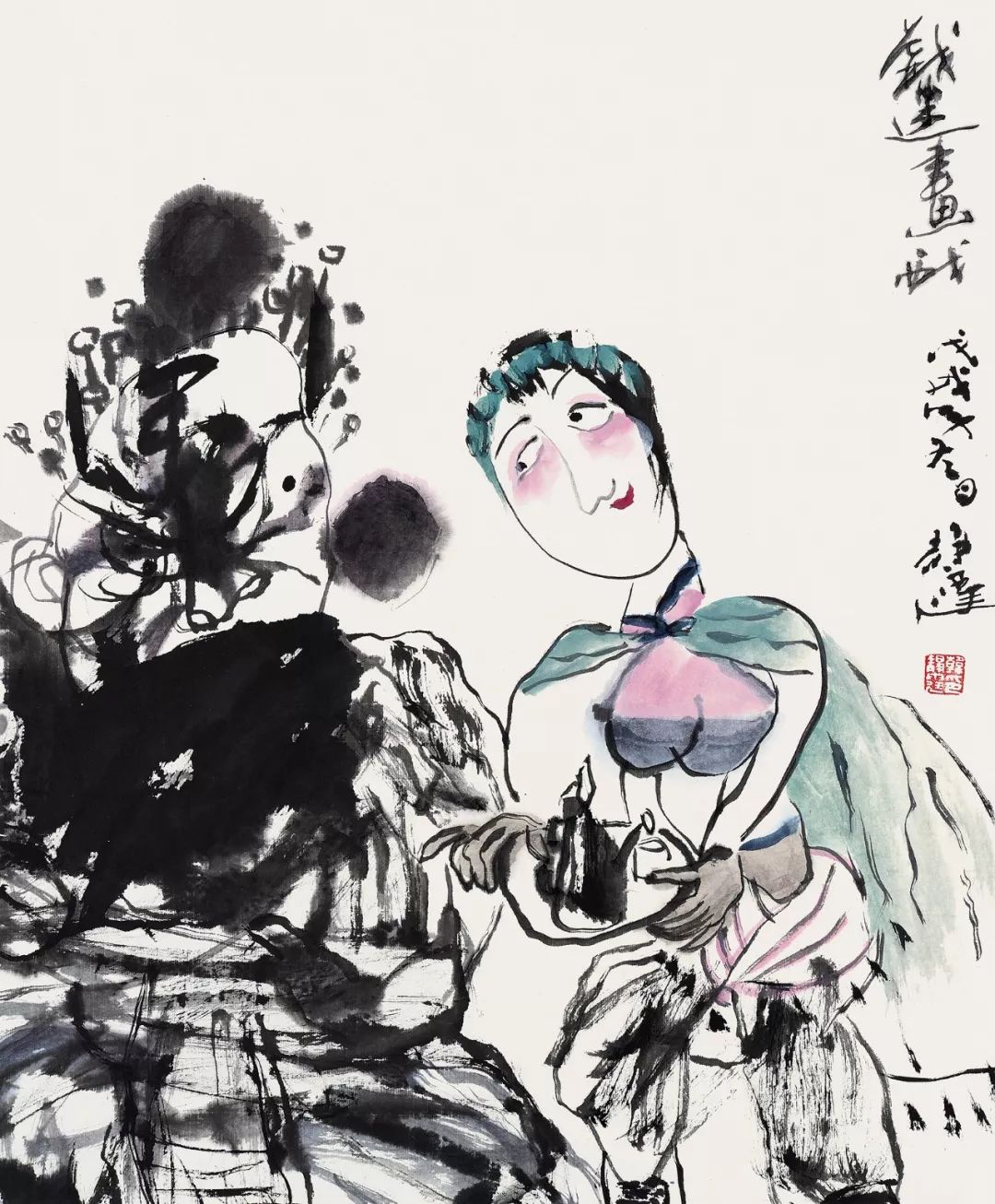 韩静霆红心永向党真情颂祖国军旅书画名家作品邀请展