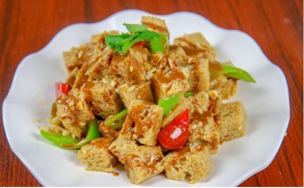 小虞美食木兰味道凉拌麻汁面筋