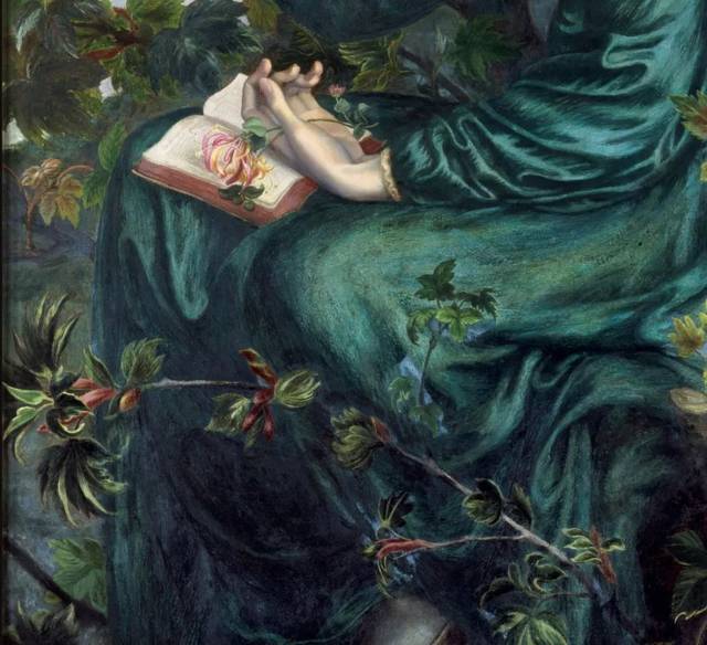 罗塞蒂《白日梦》局部