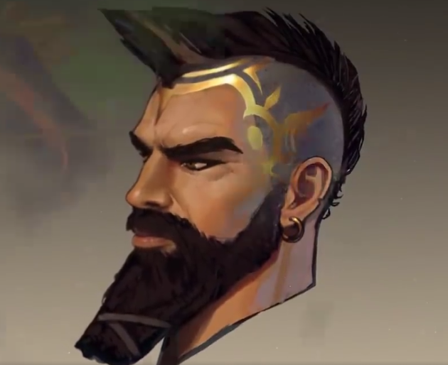 潘森重做归来第一次摘下面具告别无脸男皮肤原画霸气十足