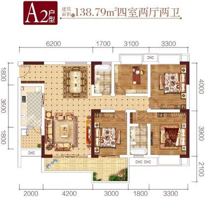 户型设计 方正实用 ——"紫御山水61御林华府" 美轮美奂的示范