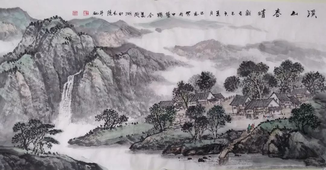 原创艺术中国王志山水画作品赏析