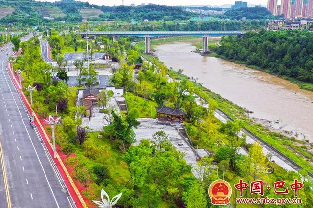 恩阳码头公园展美丽画卷传悠悠古韵