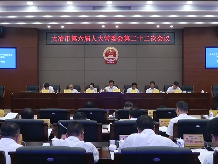 市第六届人大常委会召开第二十二次会议