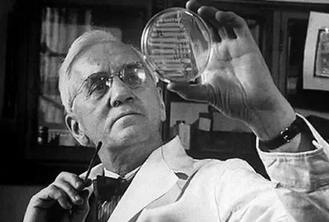 生物化学家,微生物学家亚历山大·弗莱明,他于1928年发现了青霉素,在
