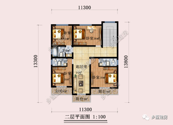 帶土灶的現代別墅適合農村使用好設計不容錯過