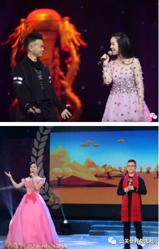 "雅洲奇迹"歌唱组合在舞台上