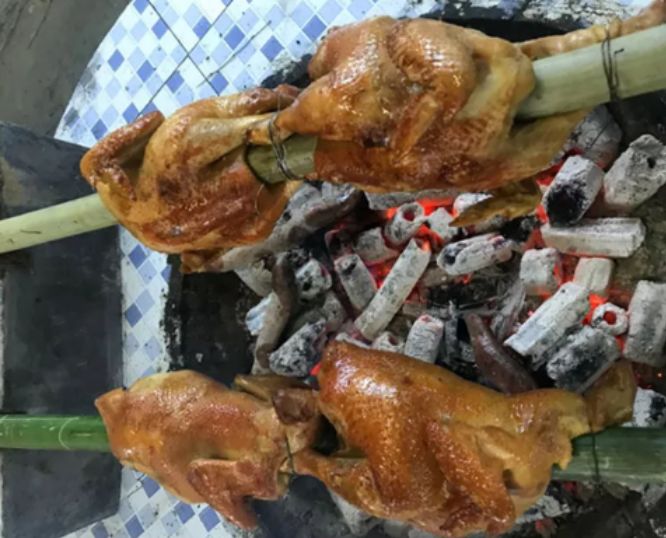 竹子串烧鸡