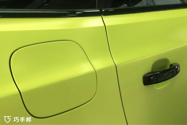 奥迪q5装贴改色膜电光嫩芽绿—巧手邦汽车贴膜