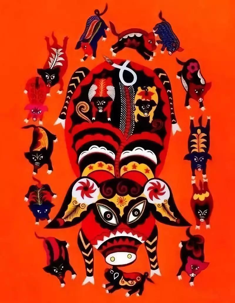 广阔天地农民画里的猪年真热闹喜气洋洋