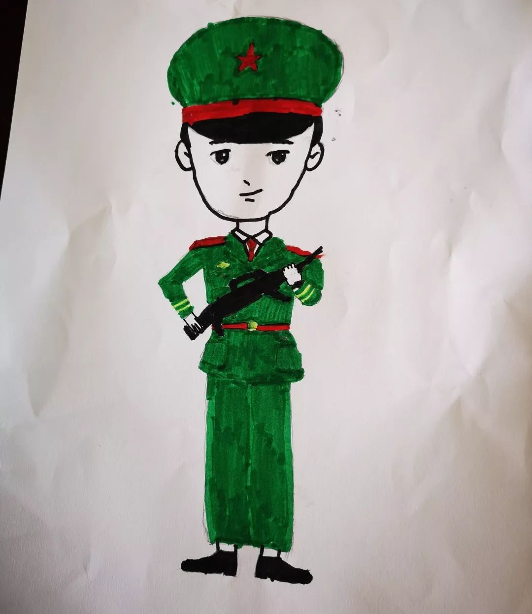 区域家庭小基地丨小小军人梦萌发在心中