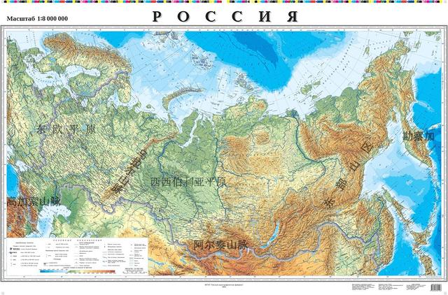 西伯利亚平原 地图图片