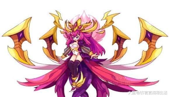 华丽的衣服衬托着紫色的毛皮,紫冥狐是神殿守护宠物之一.