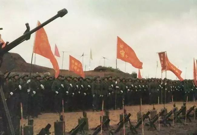 我军149师的誓师大会.