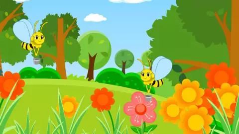 小喜鹊造新房,小蜜蜂采蜜忙.幸福的生活从哪里来,要靠劳动来创造!