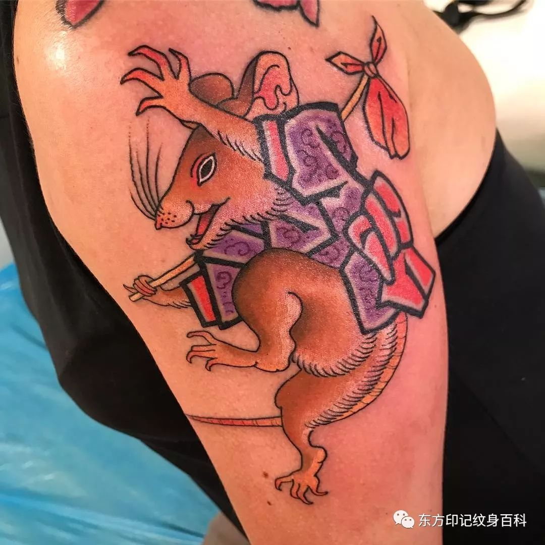 这样的传统纹身,一点都不严肃!来一组耗子看看