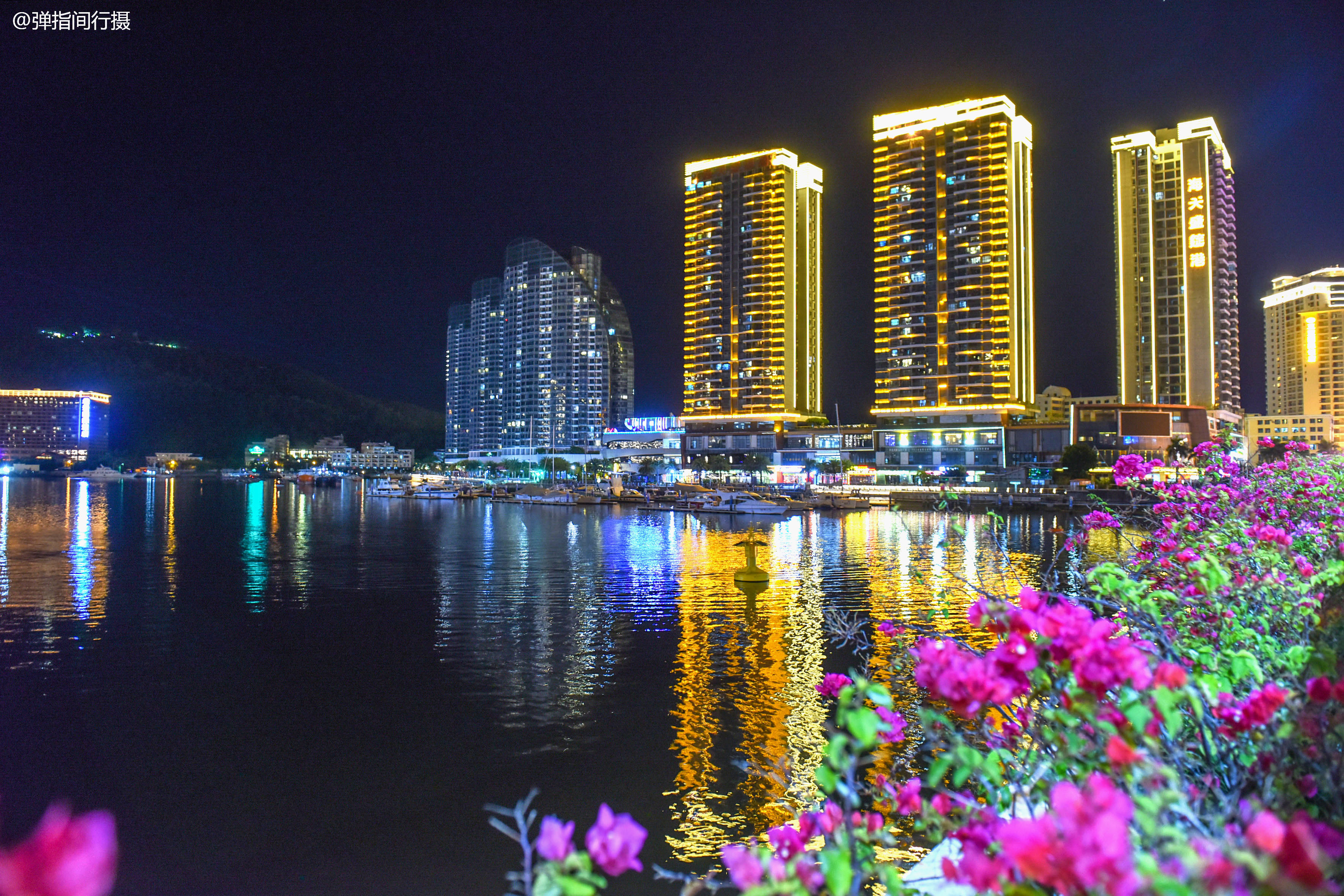 三亚海滩夜景图片图片