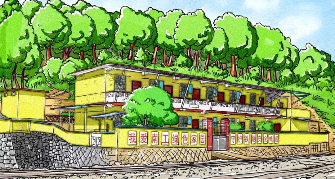 我想要奔跑的心情栅栏围住了我的腿为菜园子添加绿色生气修建了这条彩