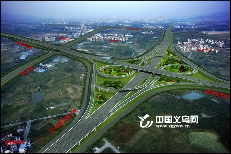 公路工程建设有序推进,03省道义乌段改建二期及阳光大道与江东路立交