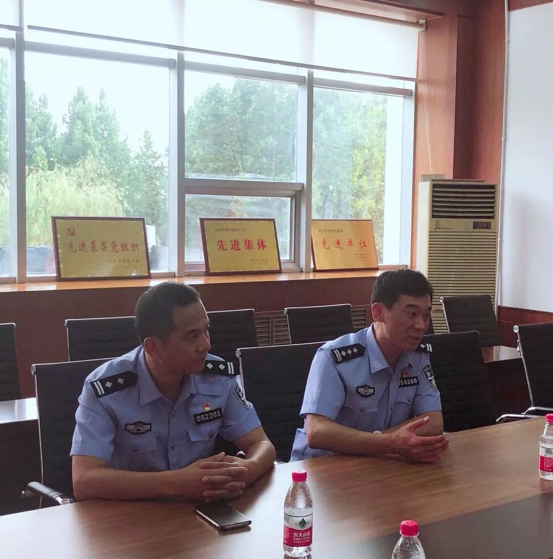 副市长公安局长陈旭到文家派出所调研工作