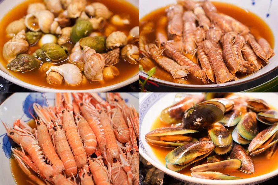 杭州06178位4款秘制冰醉海鲜刺身bbq现点现做小龙虾畅吃香格里拉