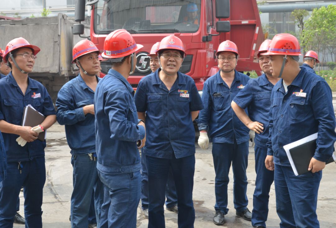钢城新闻丨刘安民调研炼钢厂转炉渣处理升级改造项目