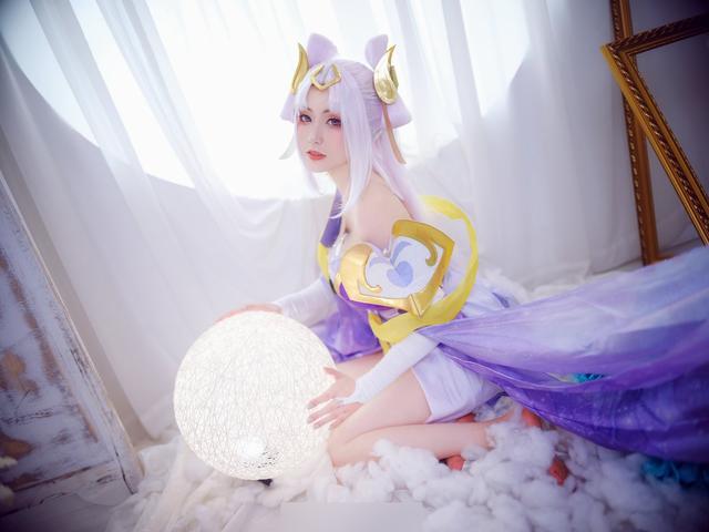 三组王者荣耀角色嫦娥的cosplay作品冒着仙气的高质量大作